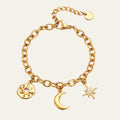 My Sun, Moon & Stars Charm Bracelet