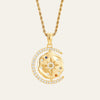 My Sun Moon & Stars Necklace Rope Chain - Gold