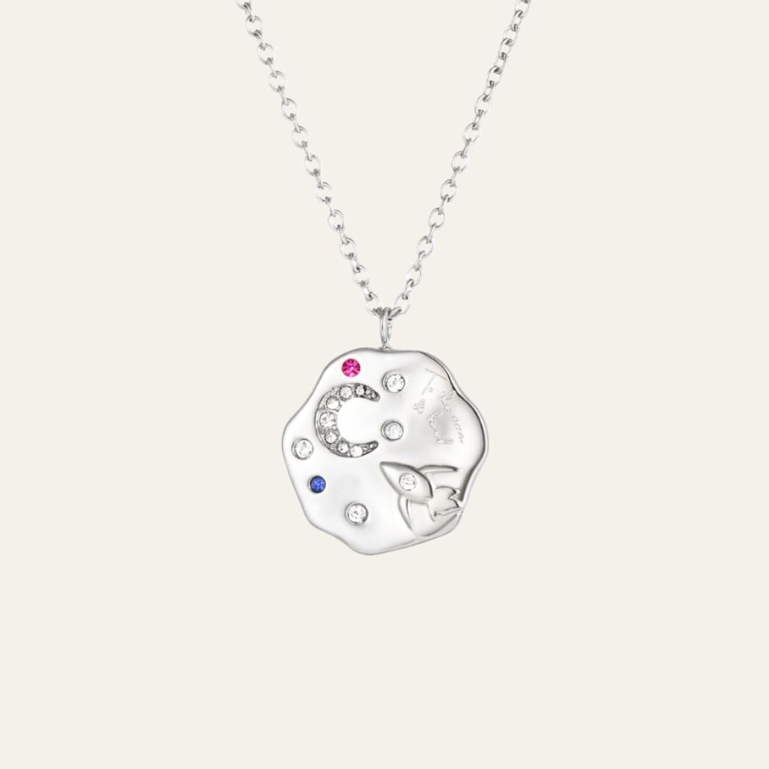 To The Moon & Back Necklace - Silver